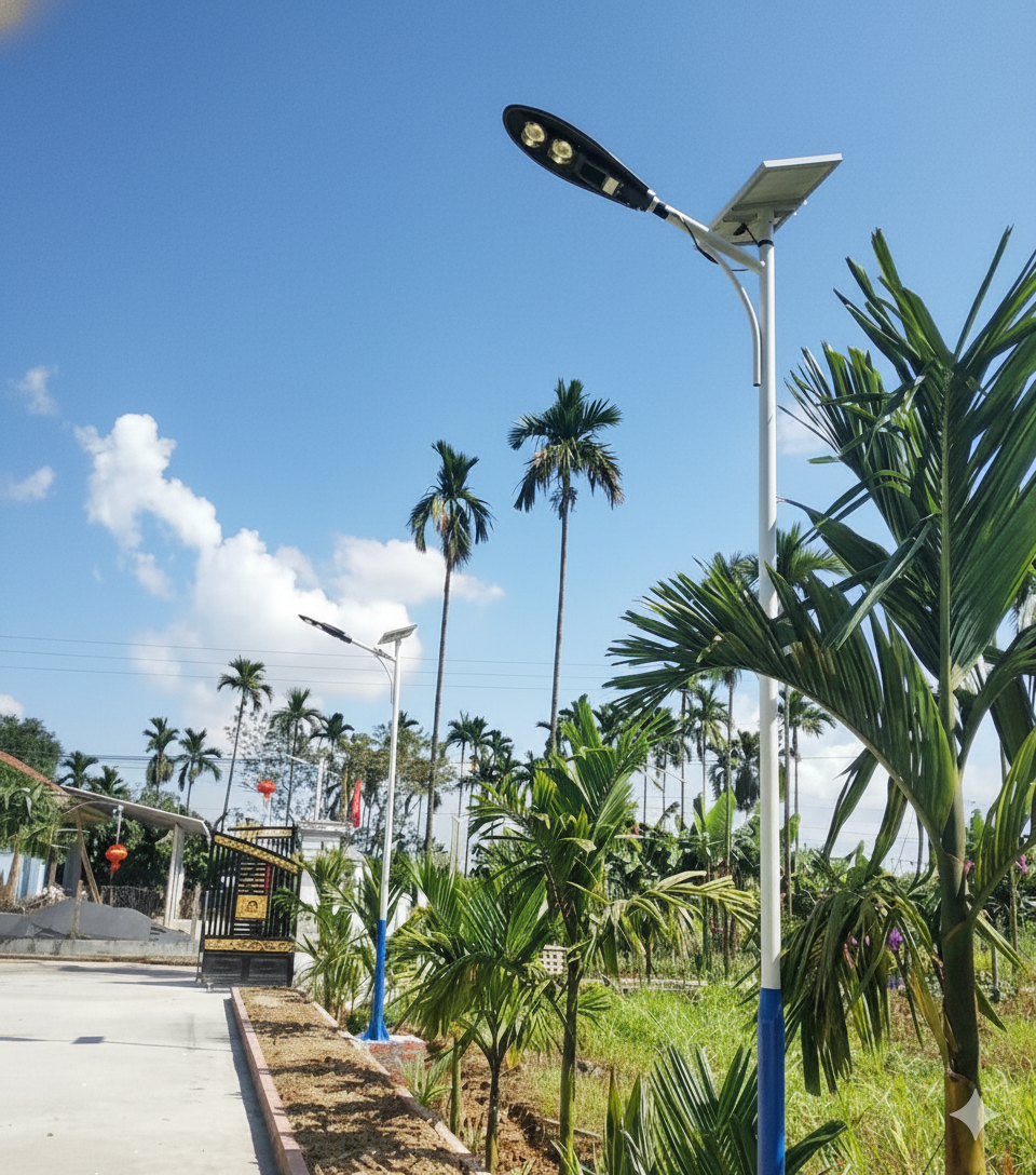 Đèn năng lượng mặt trời sân vườn tại Bảo Lộc Lâm Đồng